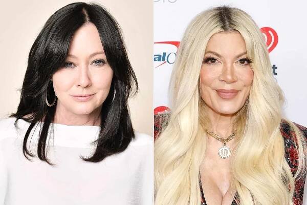 Shannen Doherty and Tori Spelling
