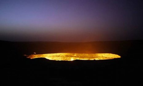 What a Hell hole! The giant desert crater known as The Door to Hell which has been on fire for more than 40 YEARS