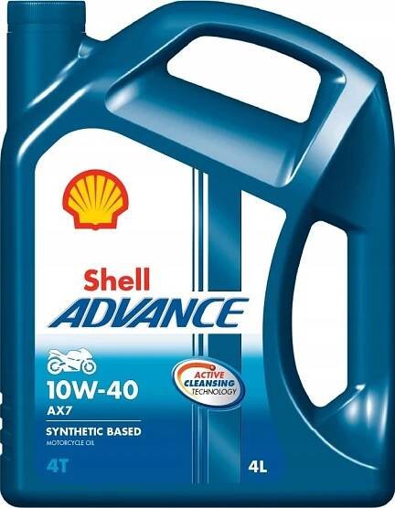 Shell Advance 4T AX7/VSX 4/ 10W-40 4 l od 562 Kč