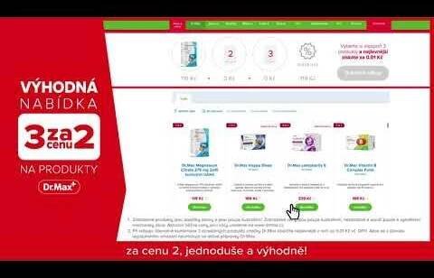 Výhodná nabídka 3 za cenu 2 na produkty Dr.Max