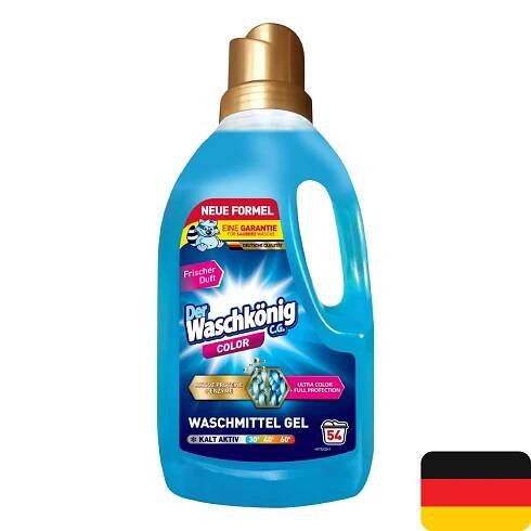 Waschkönig prací gel 54 dávek Color 1,625 l | LacinaDrogerie.cz