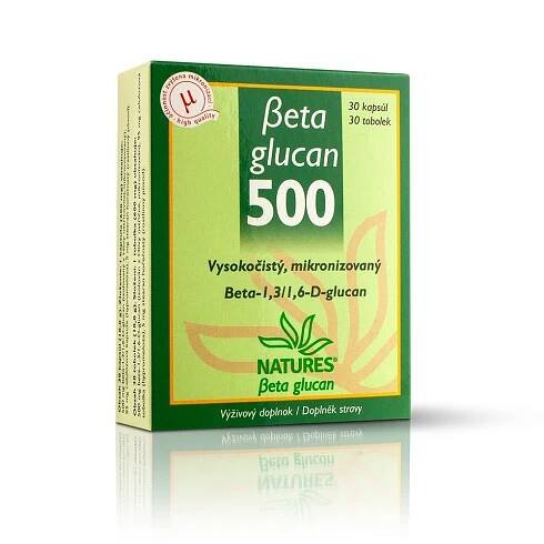 Beta glukán 500mg 30 tabliet - Liečivé rastliny