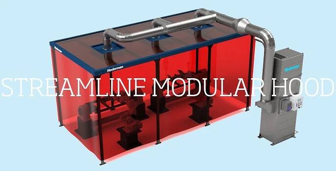 Přicházíme na trh s novinkou pro odsávání robotického svařování: Nederman Streamline Hood