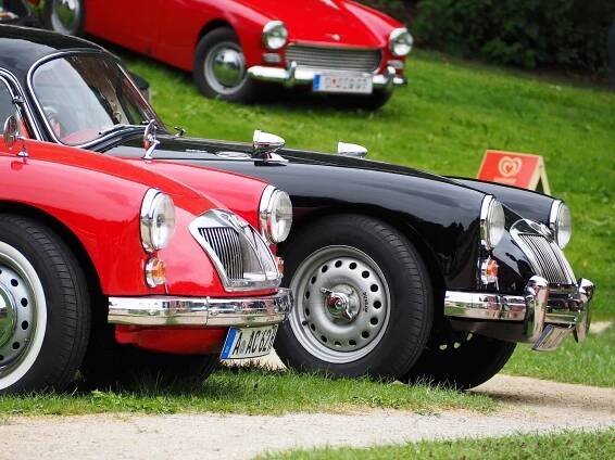 MGA Coupe de Luxe 1960, MGA Coupe Mark II 1962, Old vintage Garage, Oldtimer, Oldtimersammlung Bayern, Agawang