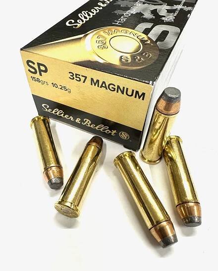 Náboj .357 Magnum Sellier & Bellot SP 158gr