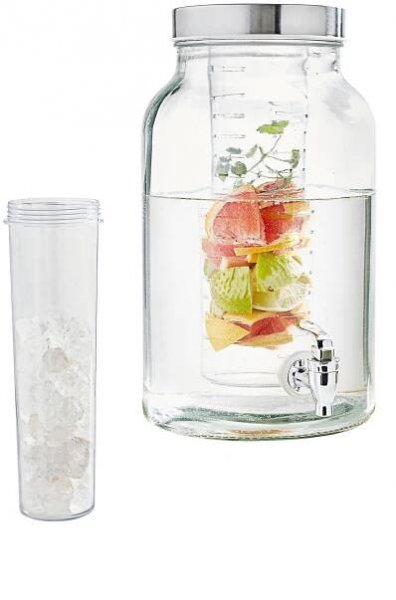 DÁVKOVAČ NÁPOJŮ   - průhledné/barvy nerez oceli, Basics, kov/plast (5,6l) - Novel