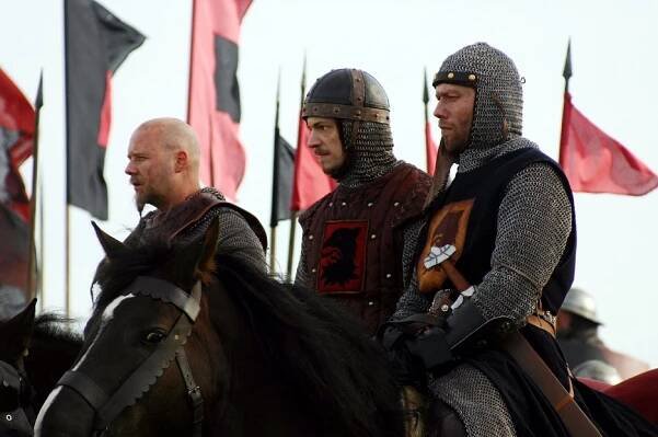 Joel Kinnaman, Jakob Cedergren - Arn - Riket vid vägens slut - Z natáčení