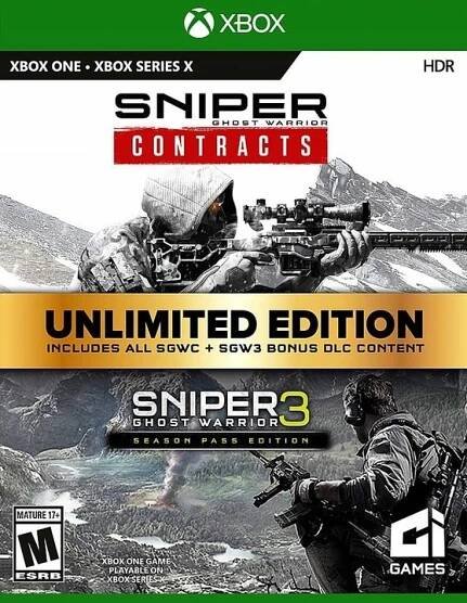 SMLUVY SNIPER GHOST WARRIOR & SGW3 NEOMEZENÁ EDICE XBOX ONE/X/S KEY