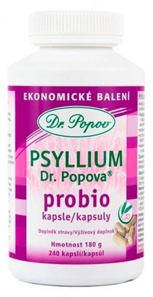 Dr.Popov Psyllium PROBIO 240 kapslí