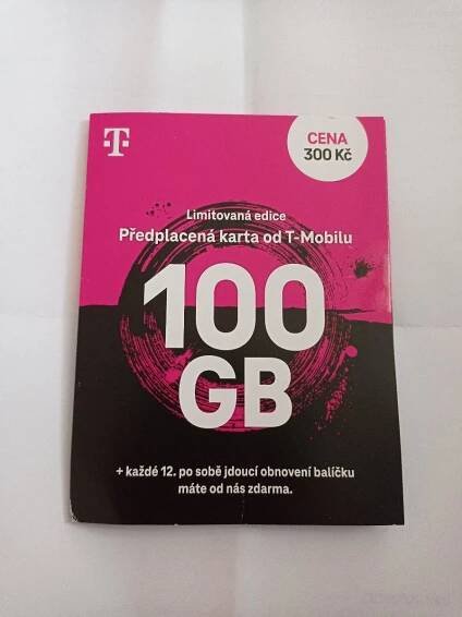 T-Mobile 100gb měsíčně za 300 Kč - Mobily a chytrá elektronika