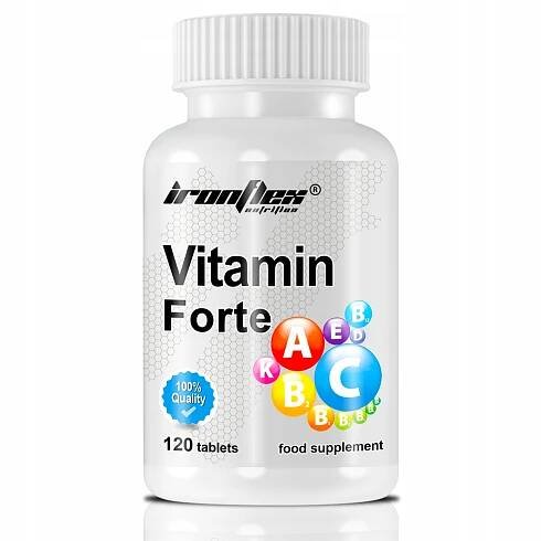 IRONFLEX VITAMÍN FORTE 120tabs VITAMÍNY MINERÁLY IMUNITA KOMPLEX VITAMÍNŮ