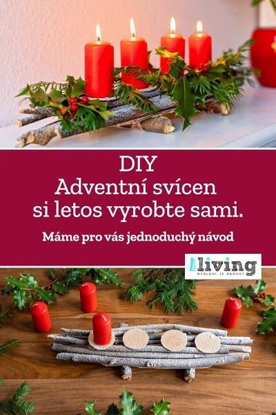 Jednoduchý návod na adventní svícen ze suchých větví