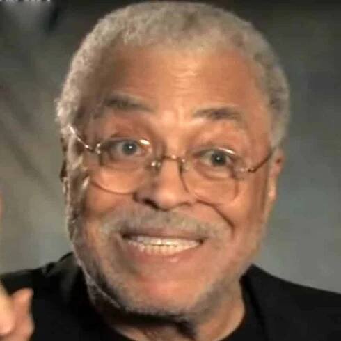 Actor James Earl Jones's big teeth and jaw