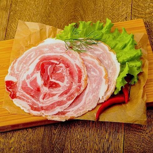 Slices of Pancetta