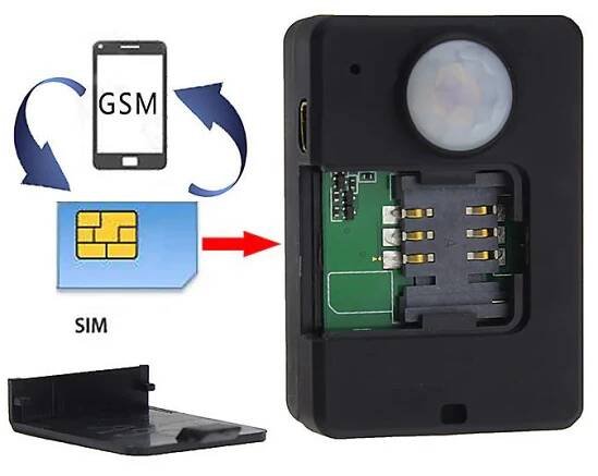 GSM Alarm s detektorem pohybu PIR Odposlech Štěnice