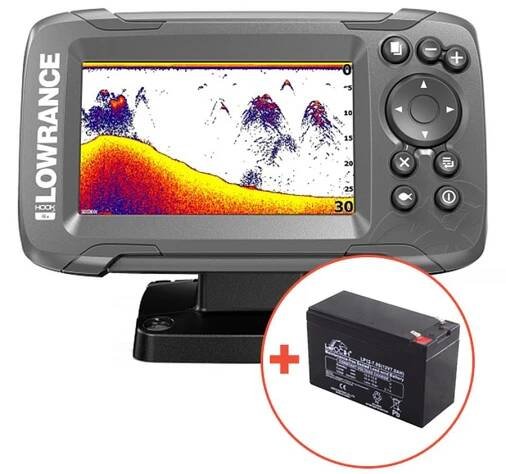 Lowrance echolot hook2 4x gps se sondou bullet skimmer