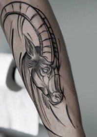 Kozoroh - Medusa tattoo - originální tetování Frýdek-Místek