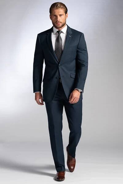 Pánský oblek TAILORED FIT HILBERTI, modrý | BandiVamos.cz 