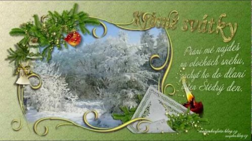 Vánoce a nový rok-přání z Beskyd