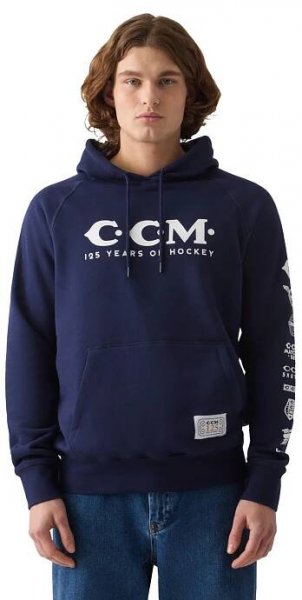 Mikina CCM 125 Years Anniversary Pullover Hoody SR tmavě modrá