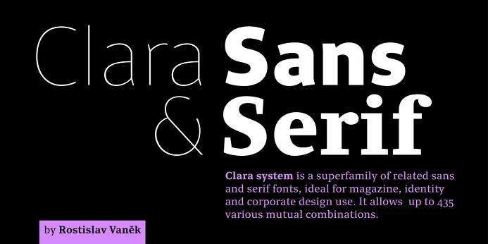 Full clarasans serif4