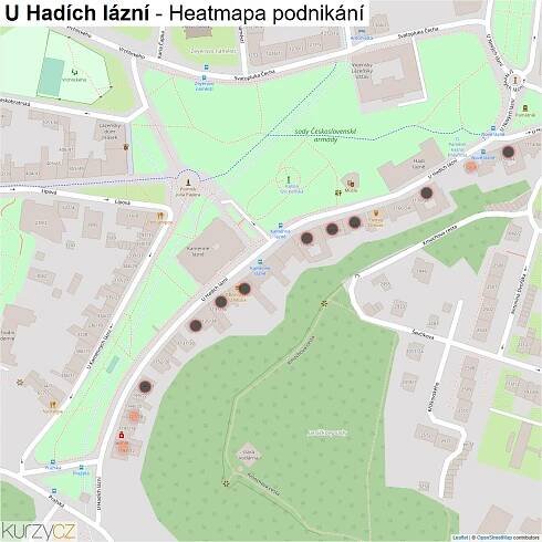 U Hadích lázní - mapy | Kurzy.cz