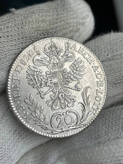 20 krejcar 1782 Josef II  C (Praha) R - Numismatika