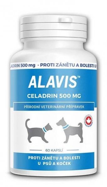 2x Alavis Celadrin pro psy a kočky 60cps 500mg