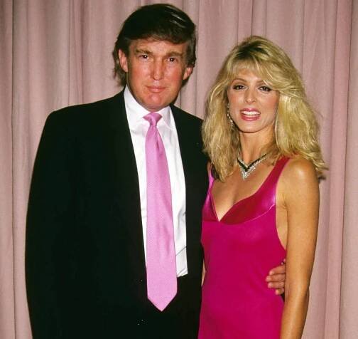 Donald Trump und Marla Maples im Jahr 1991