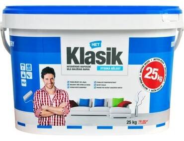 Klasik - 25kg, vnitřní bílý akrylátový nátěr