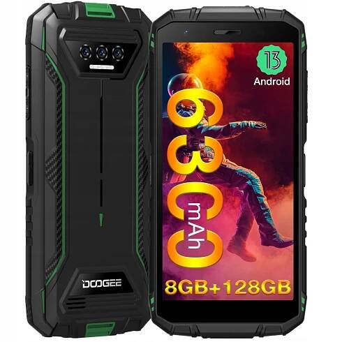 DooGee S41Plus Smartphone 8GB /128 GB Android 13 5,5“ IPS HD+ 6300mAh NFC 4G
