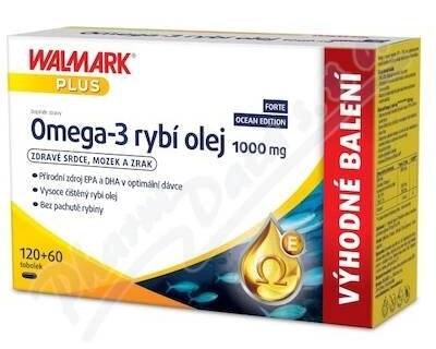 Walmark Plus Omega-3 rybí olej 1000mg tob.120+60