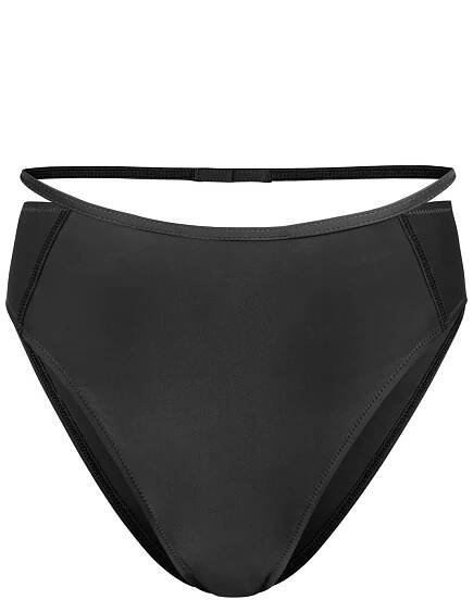 ZOE HIGH-RISE BIKINI BOTTOM / BLACK - Object