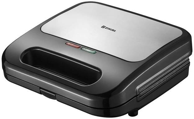 Sendvičovač 3 v 1, 2 plátky, 800 W - Zokura