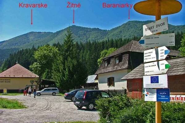 Kraviarske Žitné Baraniarky Pohľad zo Starého Dvora