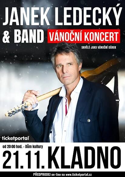 Vánoční koncert Janka Ledeckého & Band: Infocentrum ve Slaném