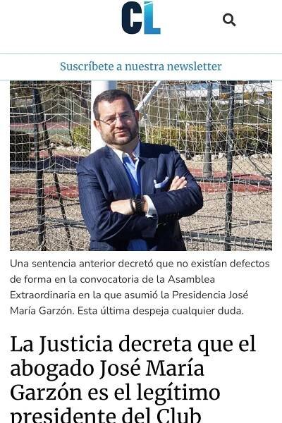 JOSE MARIA GARZON PRESIDENTE DEL CLUB ATLETICO PINTO