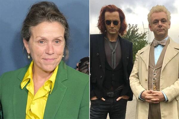 Frances McDormand; David Tennant and Michael Sheen on 'Good Omens'