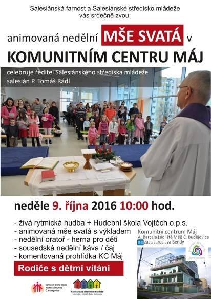 Animovaná bohoslužba na Komunitním centru - Salesiánské středisko mládeže