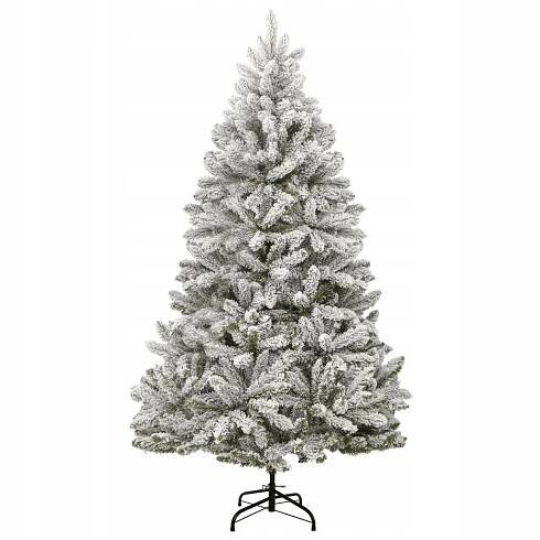 vidaXL Umělý závěsný vánoční stromek, zasněžený, 180 cm