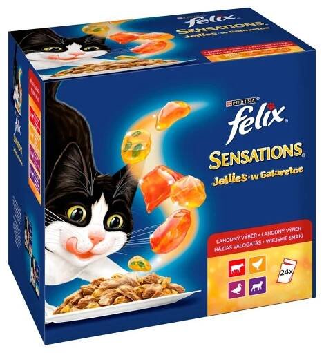 FELIX Sensations Jellies v želé 24X100 g