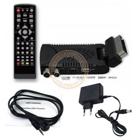 FULL HD digitální setobox DVB-T/T2 H.265 přijímač s podporou HbbTV