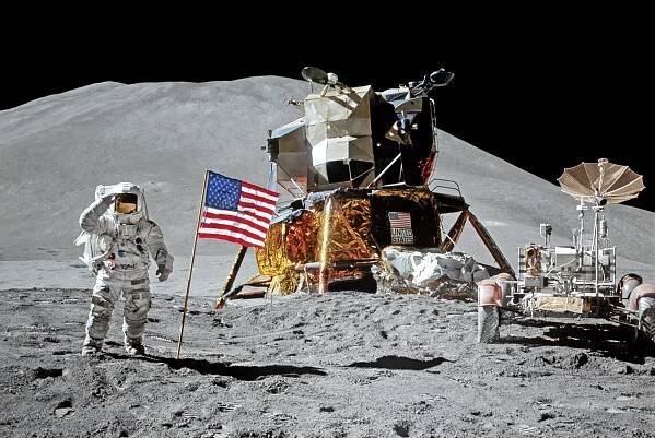 James Irwin on the Moon, Apollo 15, 1971 - National Gallery of Fine Art