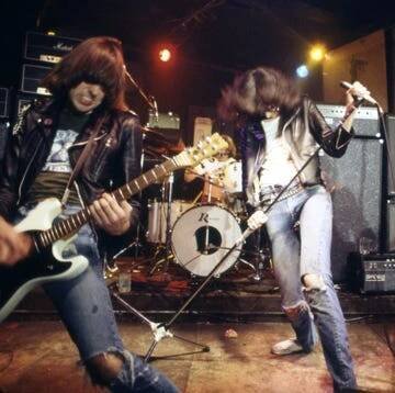 Photo of Johnny RAMONE and RAMONES and Dee Dee RAMONE and Joey RAMONE