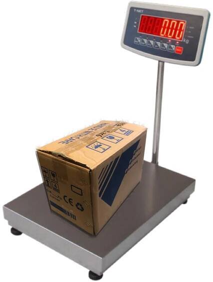 Můstková váha s nosností do 150 kg a vážící plochou 400x500 mm.