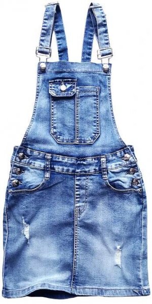 DŽÍNOVÉ ZAHRÁDKÁŘKY SUKNĚ ZAHRADNICE JEANS Hlavní vzor bez vzoru