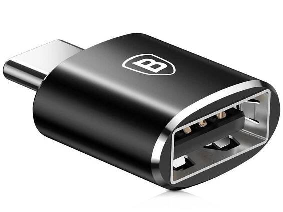 Baseus CATOTG-01 Adaptér USB-A (F) na USB-C (M) černá