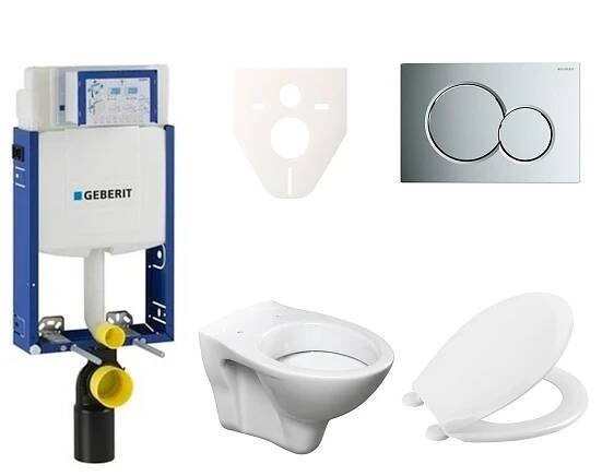Cenově zvýhodněný závěsný WC set Geberit k zazdění + WC S-Line S-line Pro 110.302.00.5NR2