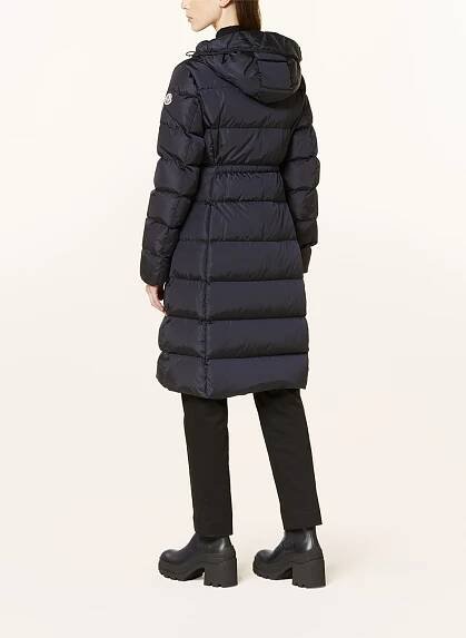 MONCLER Péřový kabát AVOCETTE: TMAVĚ MODRÁ