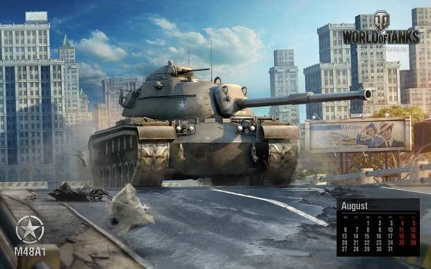Srpnová tapeta – s kalendářem | Tanky – média World of Tanks, nejlepší videa a příběhy 